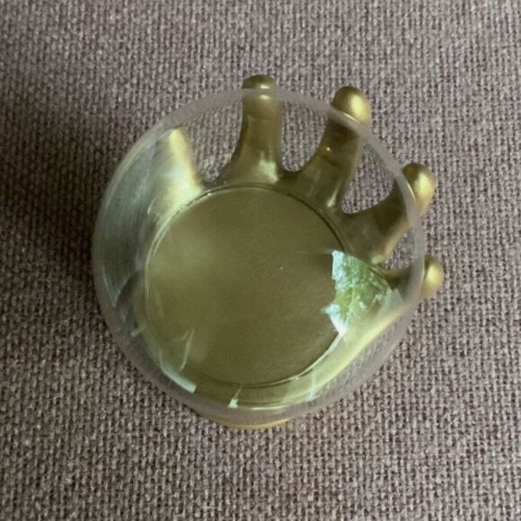New! Gold Hand Mystical Cloche Glass Ball Display Halloween So Groovy - Picture 3 of 3